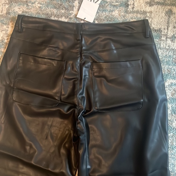 Zara Faux Leather Pants - Picture 10 of 10